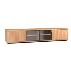 Napoli 216cm 4 Door TV Unit with Glass Doors with Plinth by MTE Theuns Napoli 216cm 4 Door TV Unit with Glass Doors with Plinth by MTE Theuns