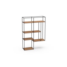 Izola Bookcase with Wooden Trays by MTE Theuns