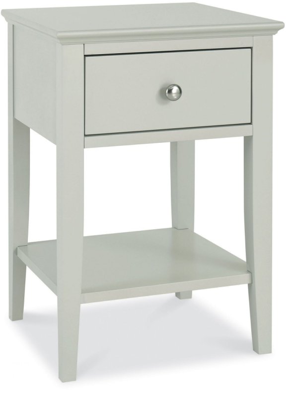 Ashby Soft Grey 1 Drawer Nightstand