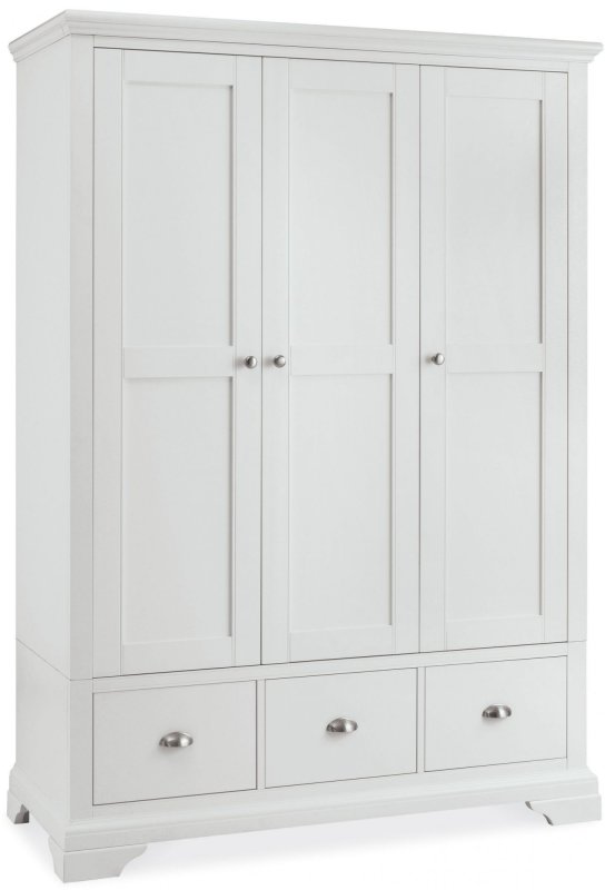 Hampstead White Triple Wardrobe
