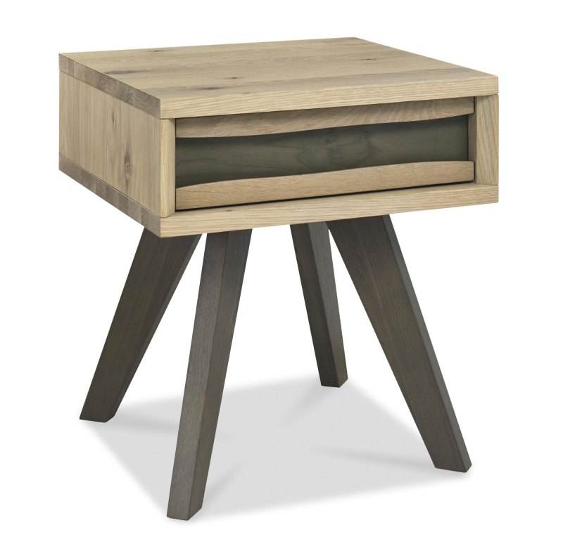 Cadell Aged Oak Lamp Table with Drawer