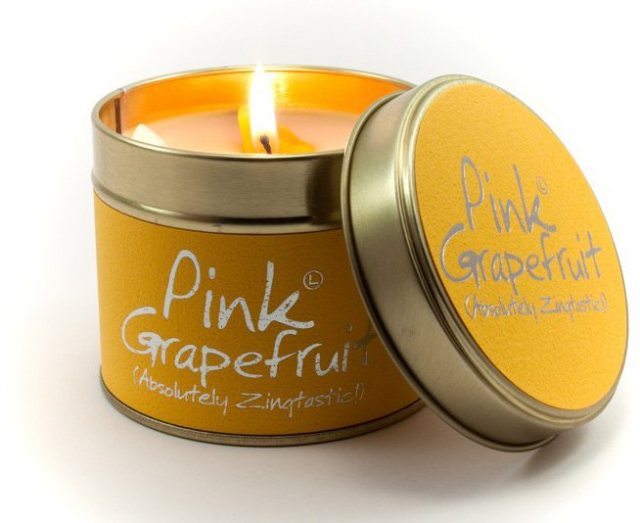 Pink Grapefruit Scented Candle Tin