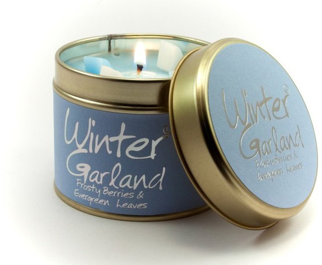 Winter Garland Scented Candle Tin