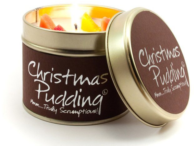 Christmas Pudding Scented Candle Tin