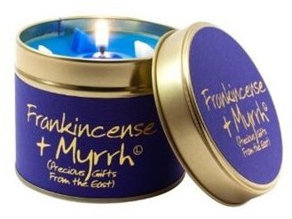 Frankincense & Myrrh Scented Candle Tin