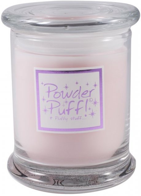 Powder Puff Candle Jar