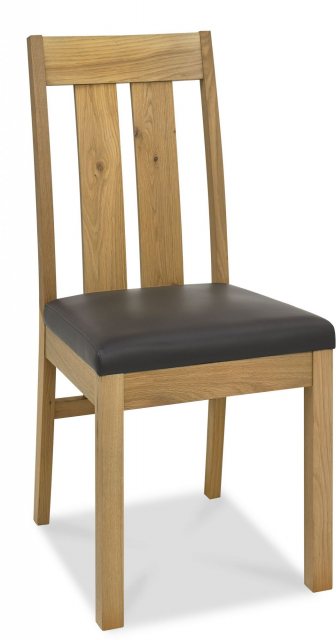 Turin Light Oak Slatted Chair