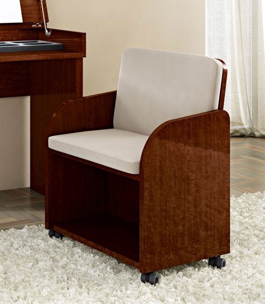 Dream Vanity Chair (White or Walnut)