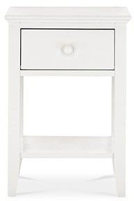 Ashby White 1 Drawer Nightstand