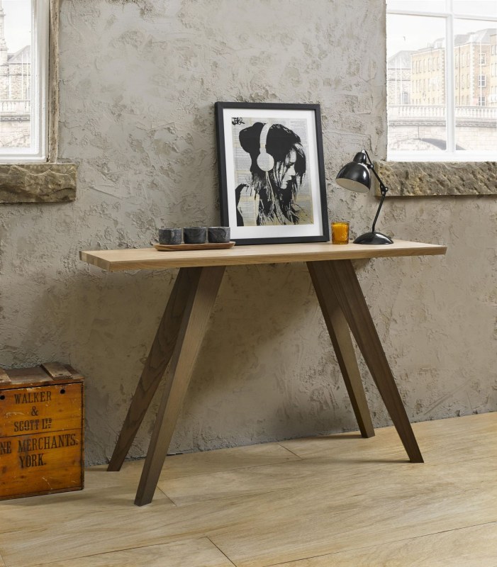 Cadell Aged Oak Console Table