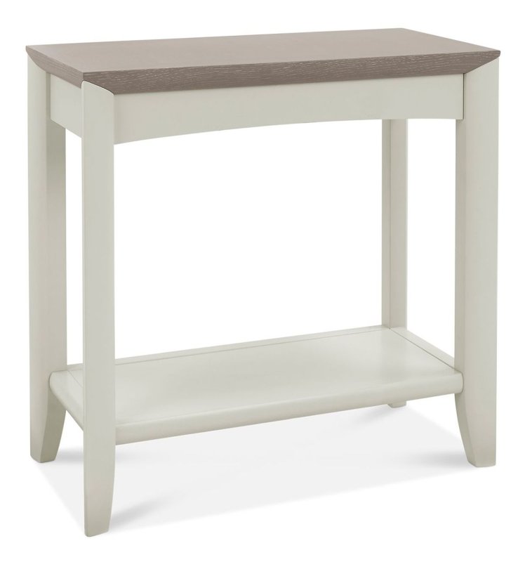 Bergen Grey Washed Oak & Soft Grey Side Table