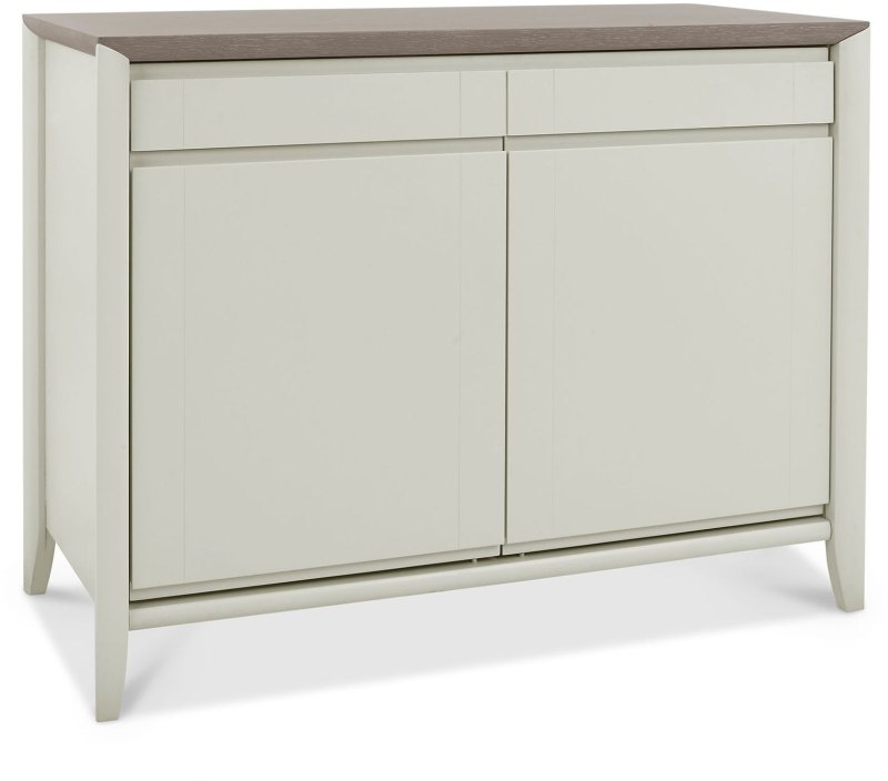 Bergen Grey Washed Oak & Soft Grey Narrow Sideboard