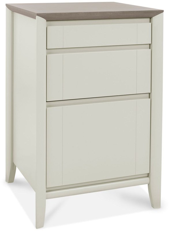 Bergen Grey Washed Oak & Soft Grey Filing Cabinet