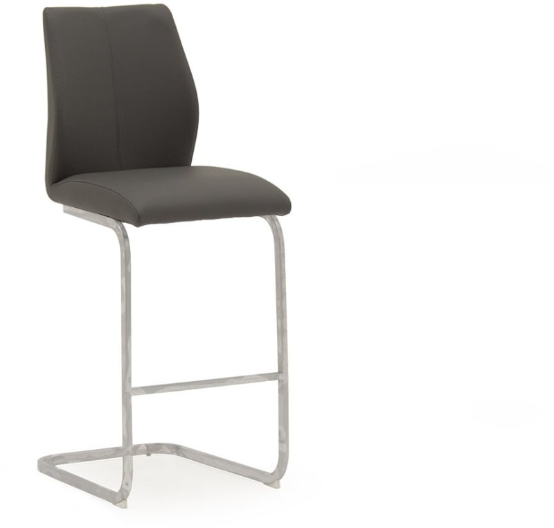 Elis Bar Stool Grey & Chrome Eli-250-GY