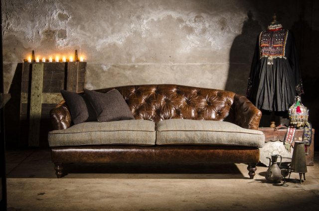 Dalmore Petit Sofa by Tetrad Harris Tweed