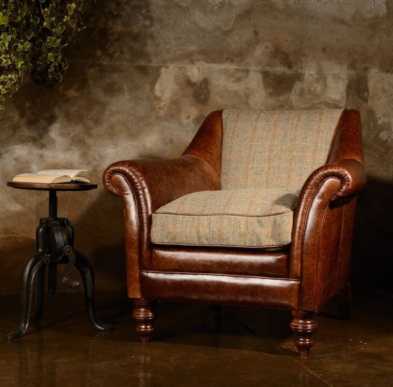 Dalmore Accent Chair by Tetrad Harris Tweed