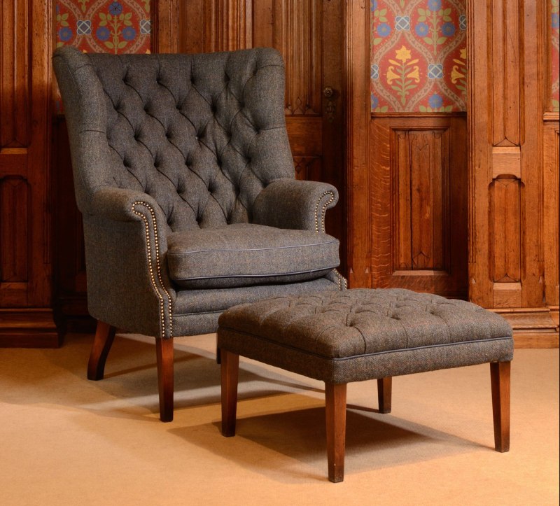 MacKenzie Chair by Tetrad Harris Tweed - Belgica Furniture