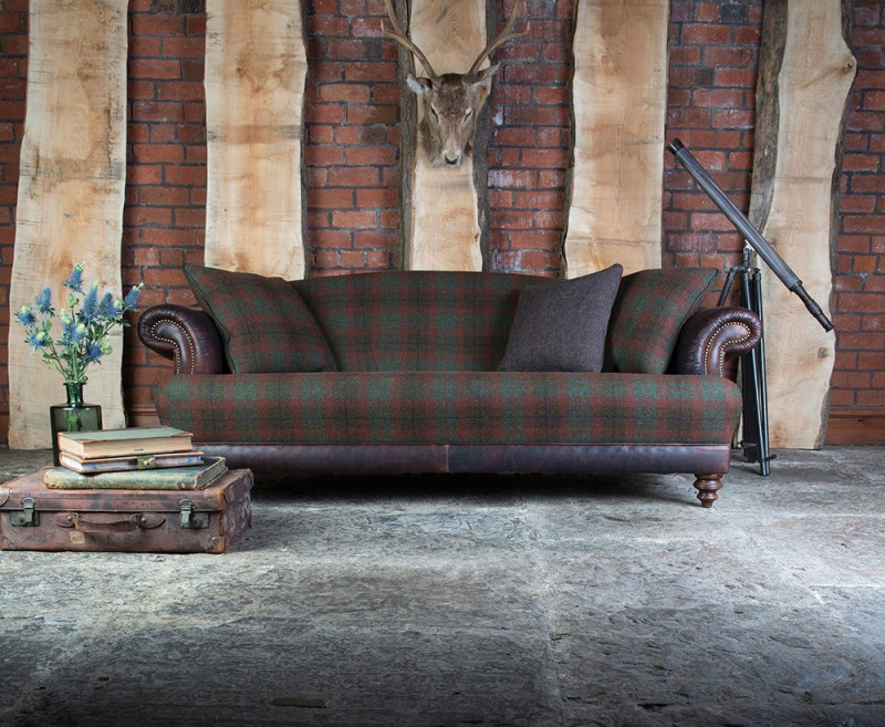 Taransay Midi Sofa by Tetrad Harris Tweed