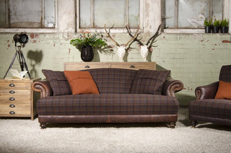 Taransay Petit Sofa by Tetrad Harris Tweed