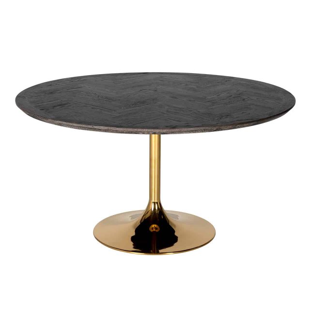 Blackbone 140cm Round Dining Table (Gold Collection) by Richmond Interiors