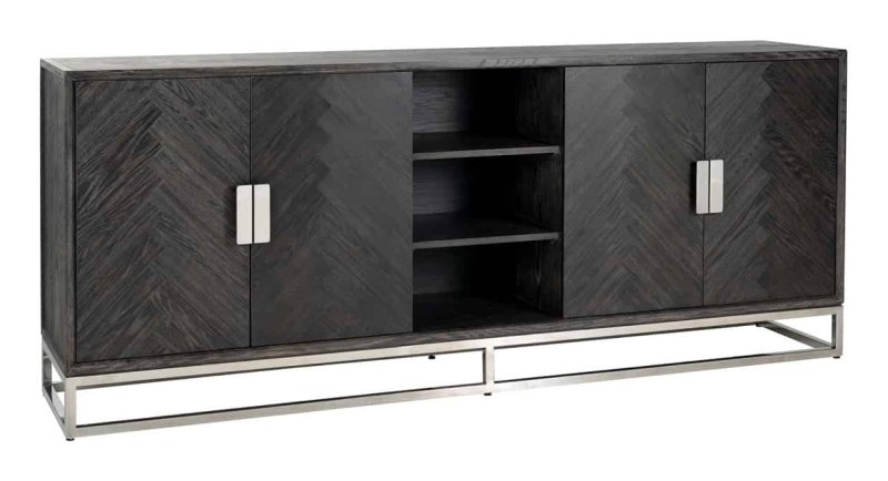 Blackbone 225cm Sideboard (Silver Collection) by Richmond Interiors