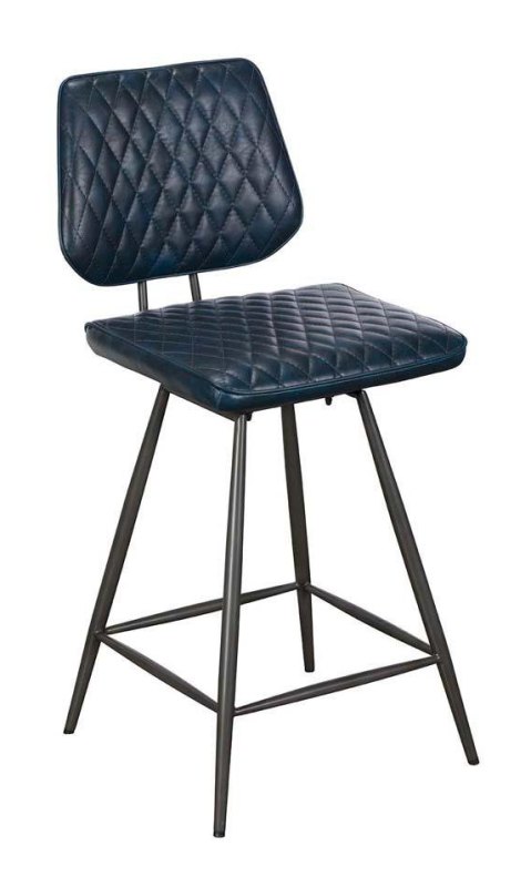 Dalton Bar Stool (Dark Blue)
