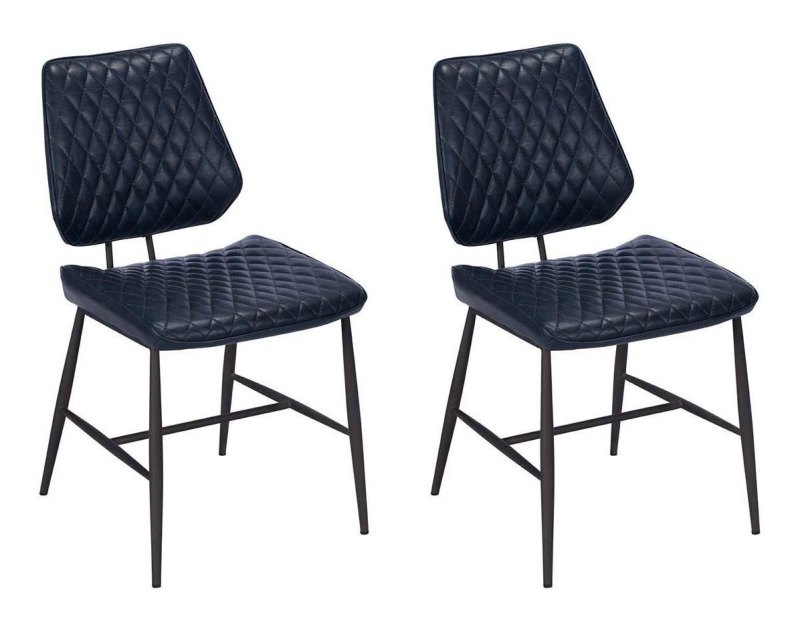 Dalton Dining Chair (Dark Blue)