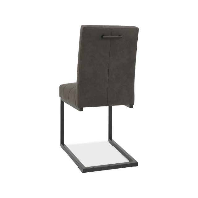 Indus Faux Leather Cantilever Chair, Cantilever Dining Chair