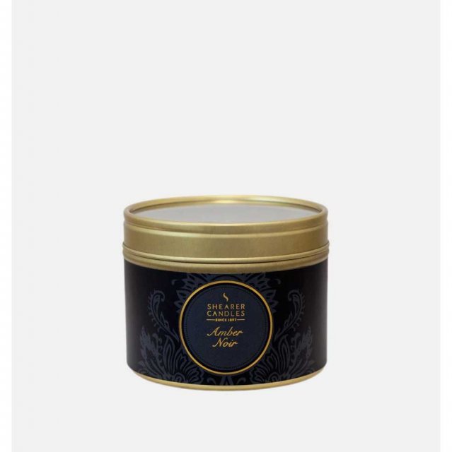 Amber Noir Small Candle Tin by Shearer Candles
