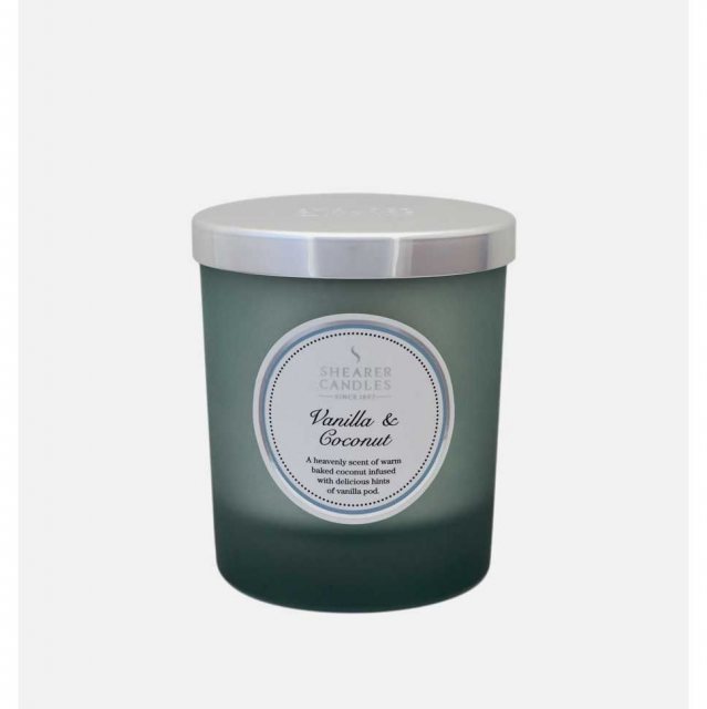 Vanilla and Coconut Jar Candle by Shearer Candles