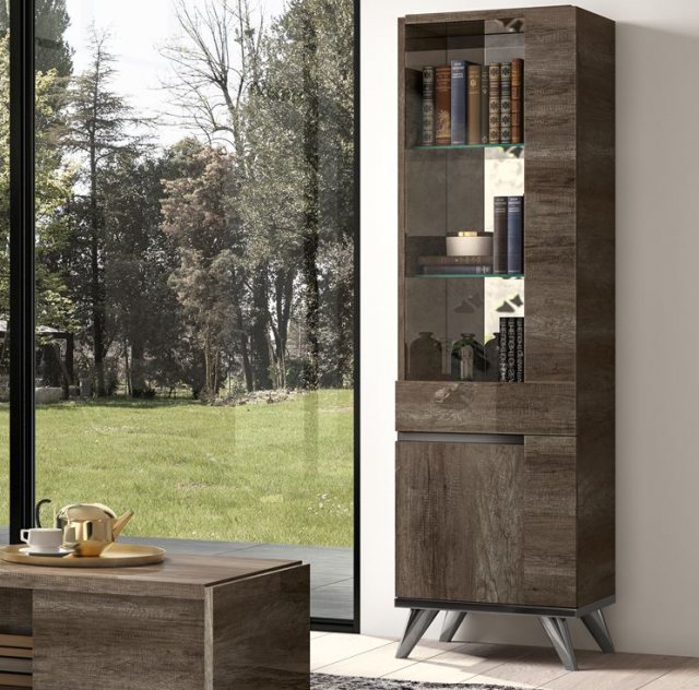 Medea 1 Door Display Cabinet (Right Hand Opening) by Status of Italy