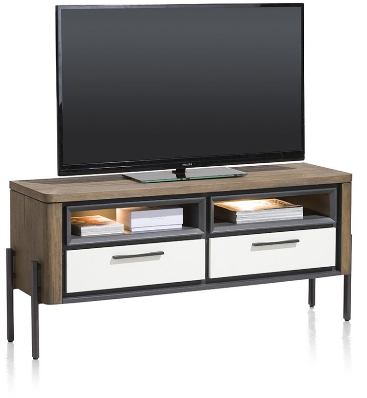 Shirley 130cm TV Lowboard (with LED Lighting) by Habufa