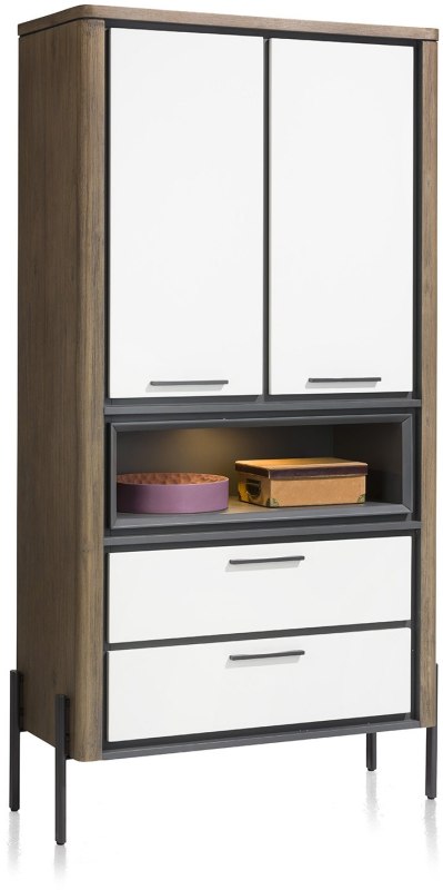 Shirley Tall Cabinet (with LED Lighting) by Habufa