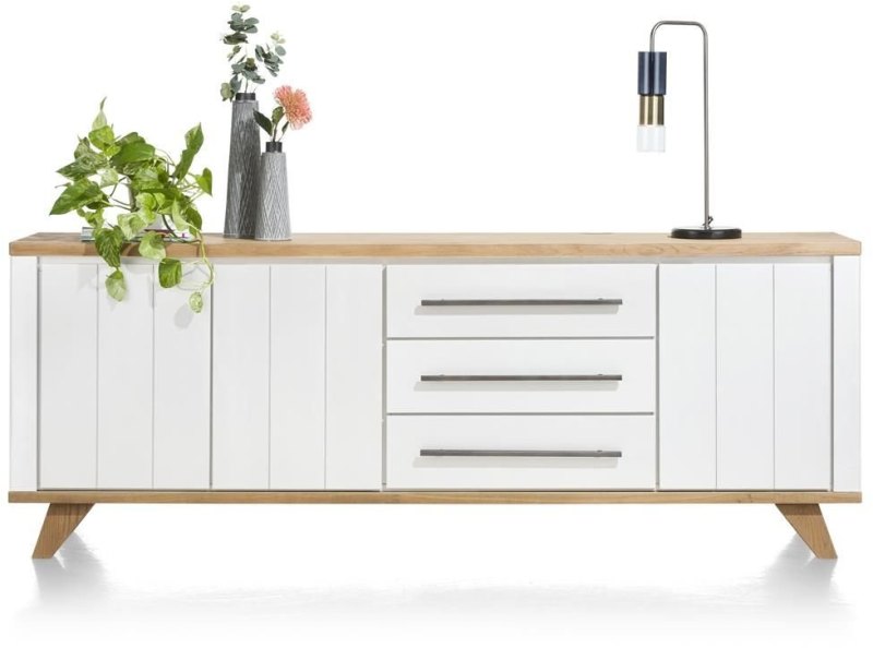 Jardin 230cm Sideboard (White) by Habufa