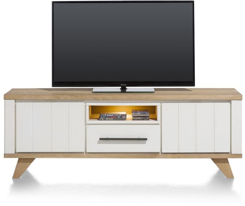 Jardin 170cm Lowboard with LED Lighting (White) by Habufa