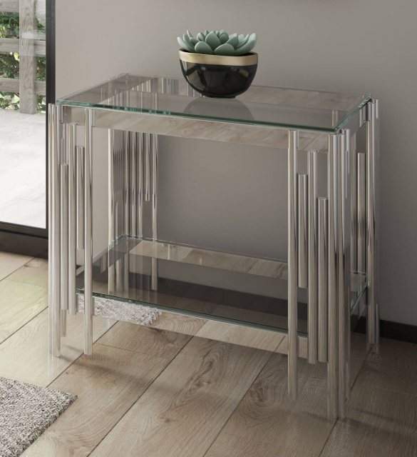 Vasari Side Table Belgica Furniture, Matching Console And Coffee Table