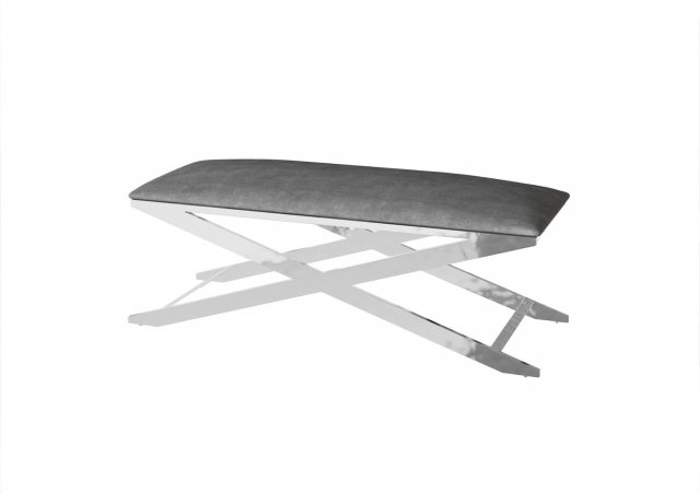 Vertue Upholstered Bench (Dark Grey