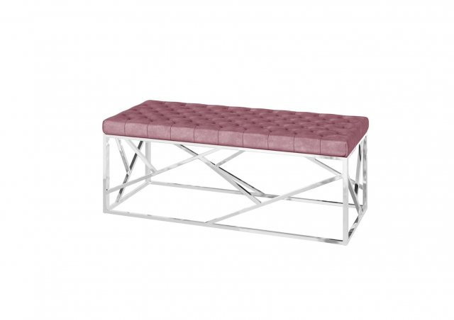 Kieta Upholstered Bench (Pink)