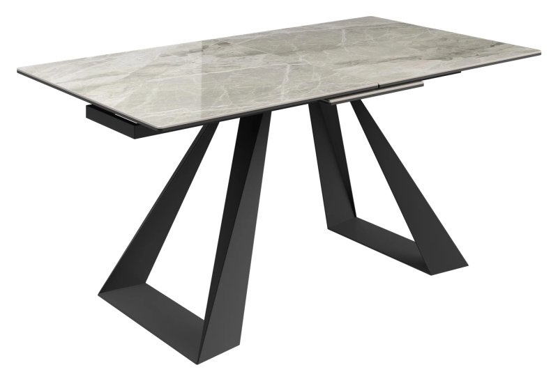 Dante Gloss Top Ceramic Grey 160-200cm Extending Dining Table Dante Gloss Top Ceramic Grey 160-200cm Extending Dining Table