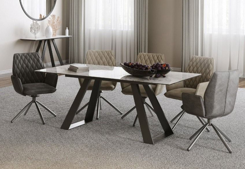Dante Ceramic 160-200cm Extending Dining Table
