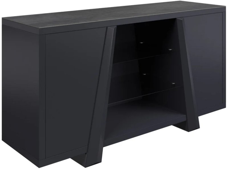 New Westin Slate Grey Ceramic 160cm Sideboard New Westin Slate Grey Ceramic 160cm Sideboard