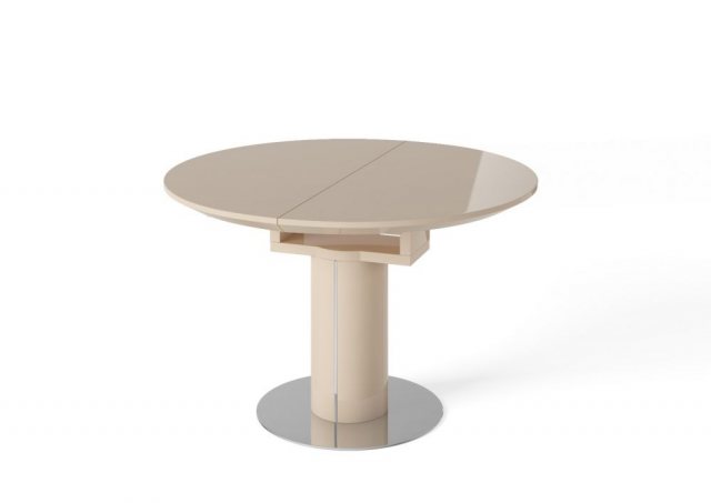 Romeo 120-160cm Round Extending Dining Table (Cream)