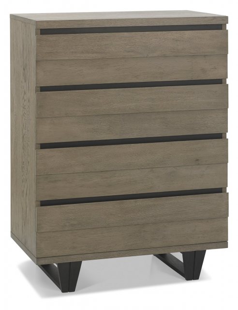 Tivoli Weathered Oak 4 Tall Drawer, Tall Bedroom Dresser Furniture Designs