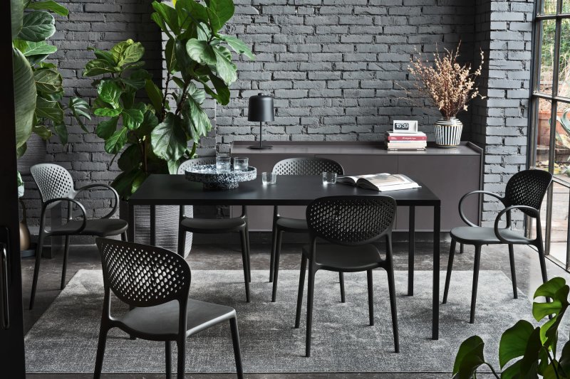 Iron 200 x 100cm Outdoor Dining Table from Connubia by Calligaris Iron 200 x 100cm Outdoor Dining Table from Connubia by Calligaris
