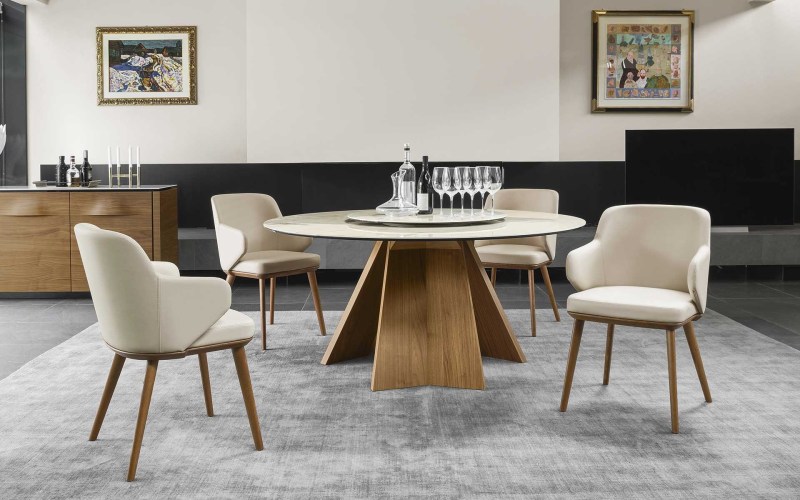 Icaro 160cm Round Dining Table (CS4113-FD-160) by Calligaris