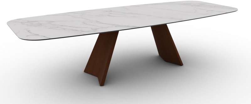 Icaro 250cm Non-Extending Elliptical Dining Table (CS4115-FB-250) by Calligaris