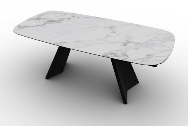 Icaro 200cm-248cm or 296cm Elliptical Extending Dining Table (CS4114-S-200) by Calligaris