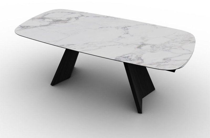 Icaro 200cm-248cm or 296cm Elliptical Extending Dining Table (CS4114-S-200) by Calligaris