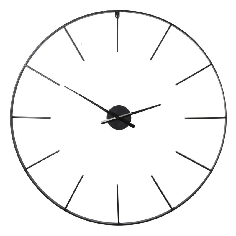 Tiverton Black Skeleton Wall Clock 80cm by Libra