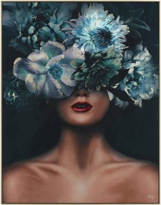 Fleur Framed Canvas by Art Marketing
